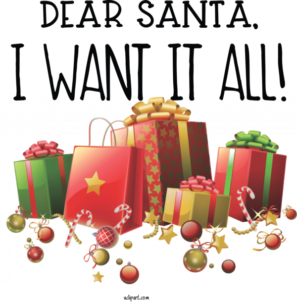 Free Cartoon Christmas Day Christmas Gift New Year For Santa Clipart Transparent Background