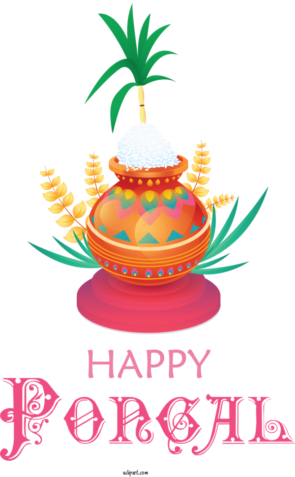Free Holidays Logo Flower Meter For Pongal Clipart Transparent Background