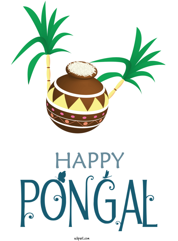 Free Holidays Tree Plants Palm Trees For Pongal Clipart Transparent Background
