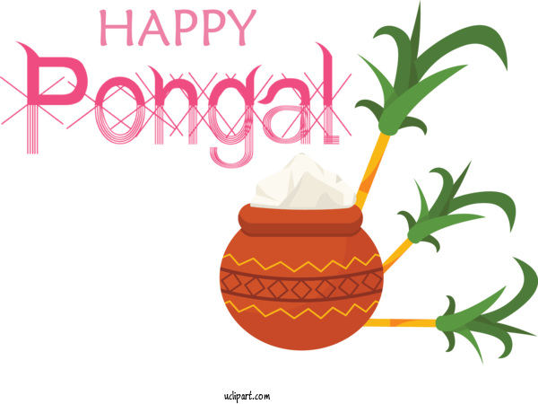 Free Holidays Flower Birthday Hay Flowerpot With Saucer For Pongal Clipart Transparent Background