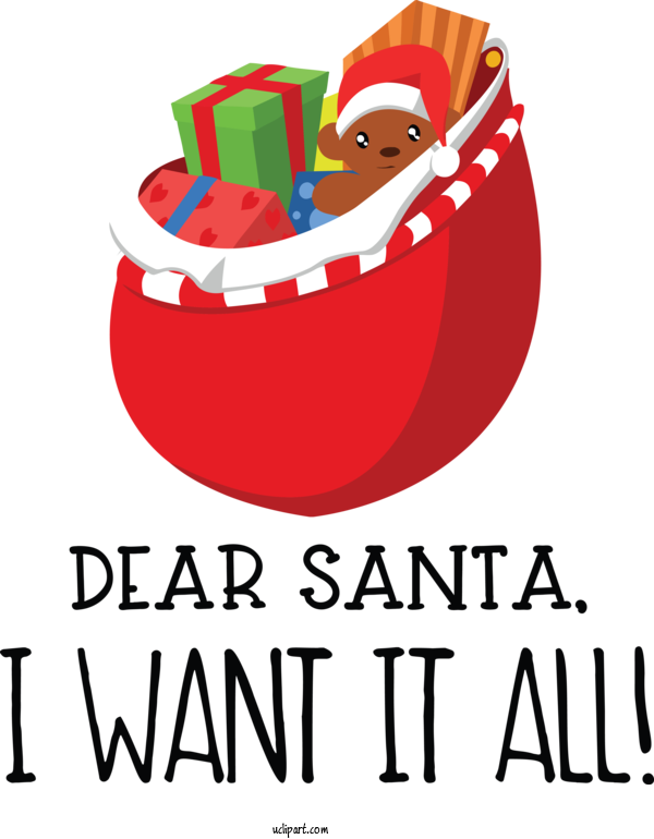 Free Cartoon Christmas Day Santa Claus Christmas Decoration For Santa Clipart Transparent Background