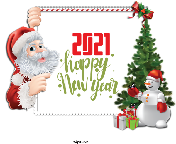 Free Holidays Christmas Day Santa Claus Christmas Ornament For New Year Clipart Transparent Background