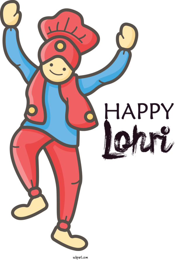 Free Holidays Lohri Cartoon Design For Lohri Clipart Transparent Background