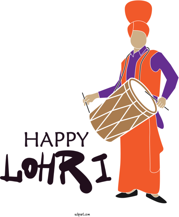 Free Holidays Stock.xchng Cartoon Bhangra For Lohri Clipart Transparent Background