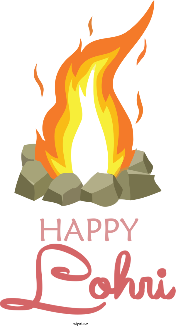 Free Holidays Campfire Wildfire Cartoon For Lohri Clipart Transparent Background