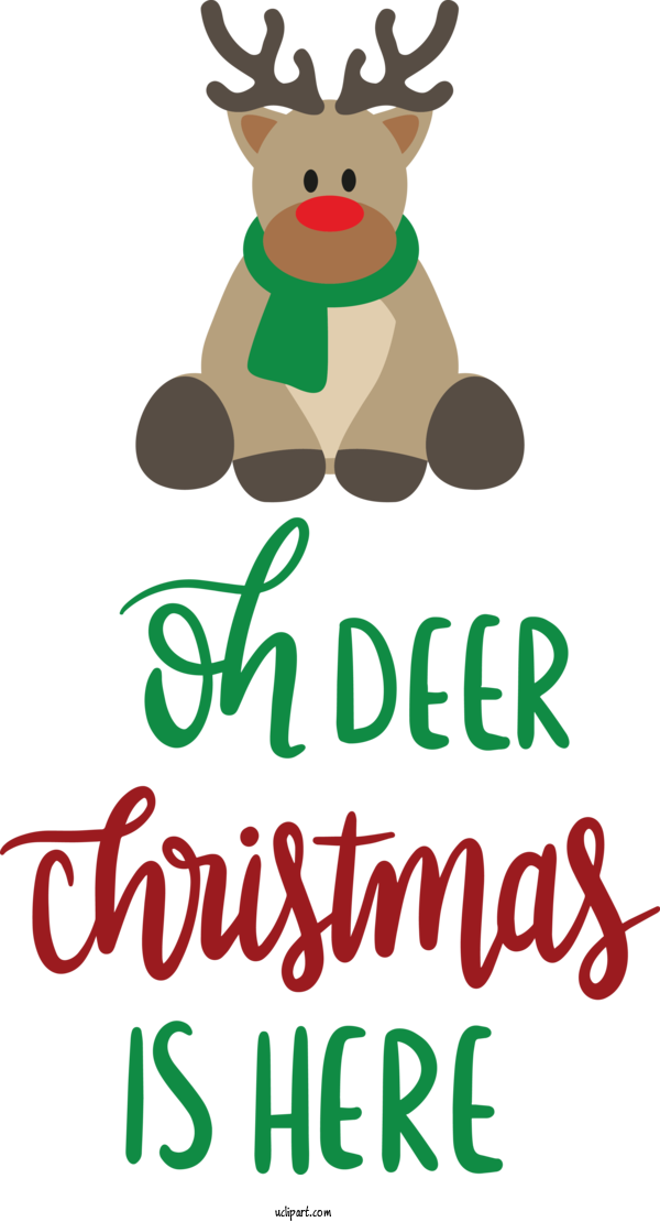 Free Holidays Reindeer Christmas Tree Deer For Christmas Clipart Transparent Background
