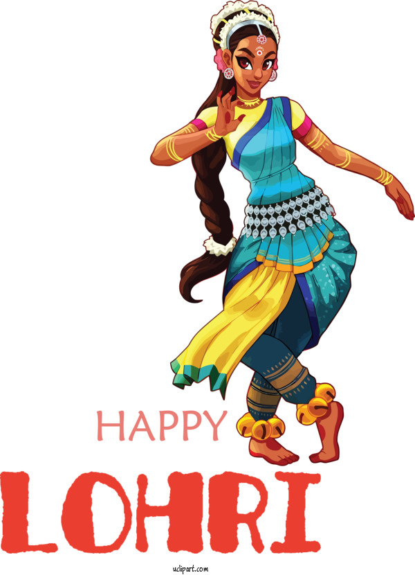 Free Holidays Indian Classical Dance Indian Art Dance In India For Lohri Clipart Transparent Background