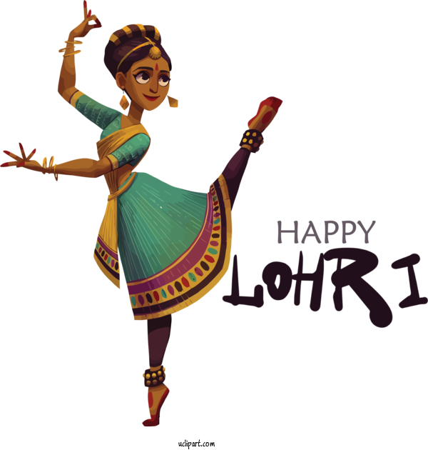 Free Holidays Cartoon Drawing Design For Lohri Clipart Transparent Background