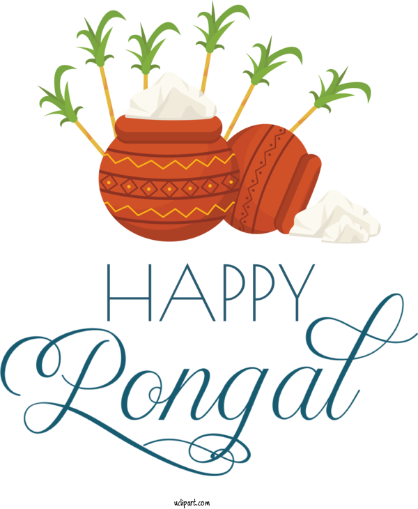 Free Holidays Pongal Makar Sankranti South India For Pongal Clipart Transparent Background