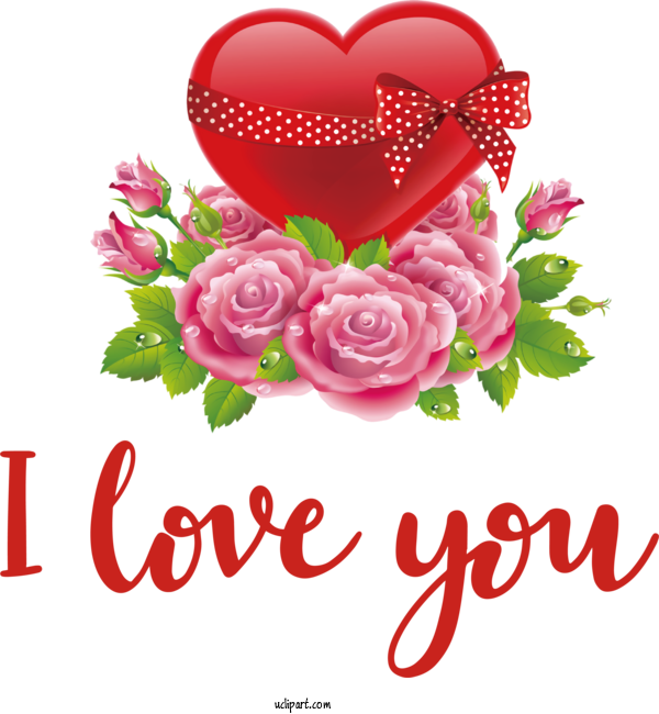 Free Holidays Rose Flower Floral Design For Valentines Day Clipart Transparent Background