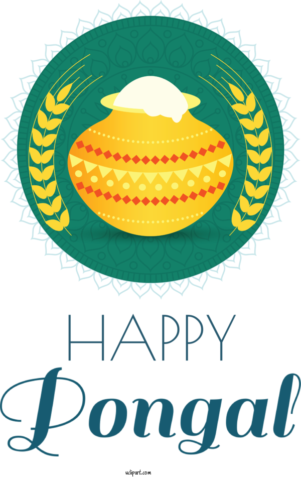 Free Holidays Logo Line Art Design For Pongal Clipart Transparent Background