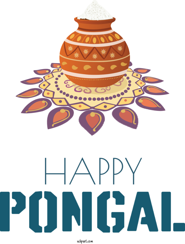 Free Holidays Pongal Makar Sankranti Kolam For Pongal Clipart Transparent Background