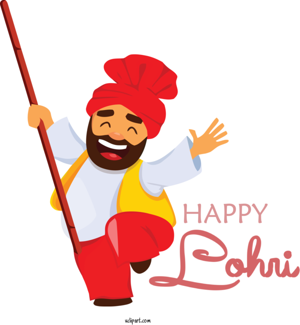 Free Holidays Festival Bhangra Poster For Lohri Clipart Transparent Background
