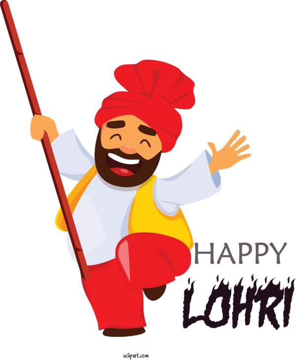 Free Holidays Poster Folk Dances Of Punjab Folk Dance For Lohri Clipart Transparent Background