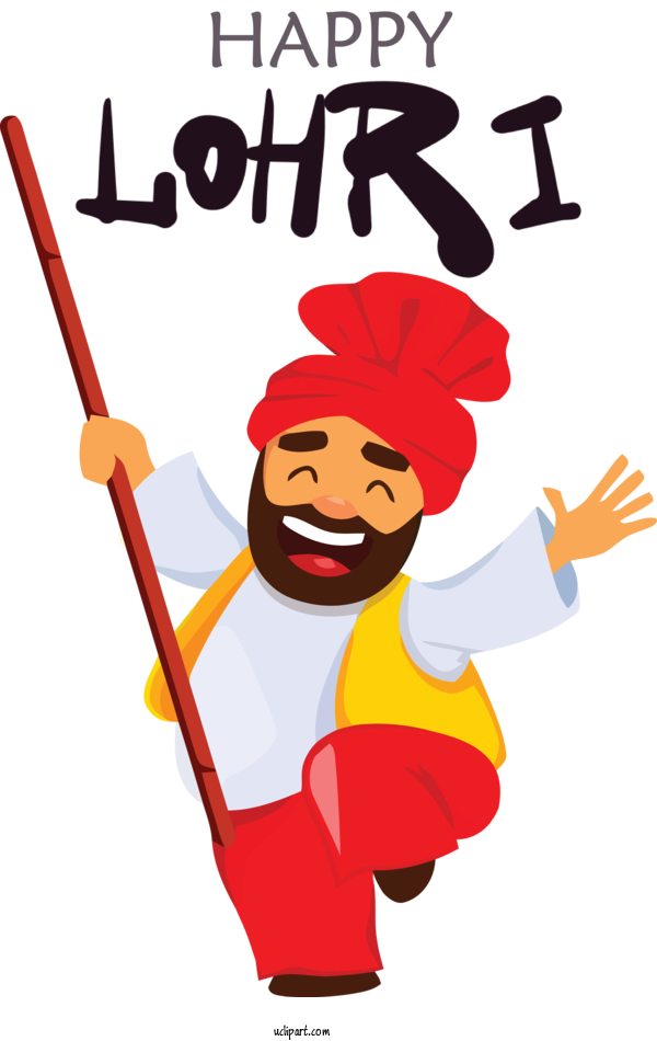 Free Holidays Cartoon Royalty Free Humour For Lohri Clipart Transparent Background