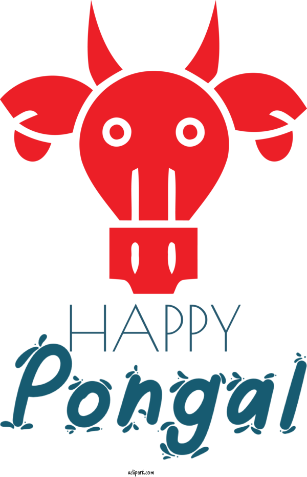 Free Holidays Design Logo Snout For Pongal Clipart Transparent Background