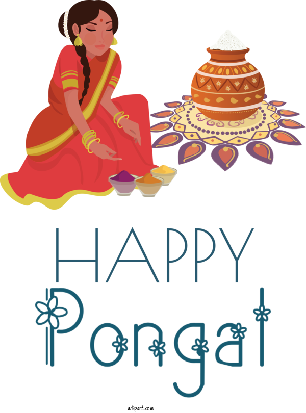 Free Holidays Pongal Makar Sankranti Lohri For Pongal Clipart Transparent Background