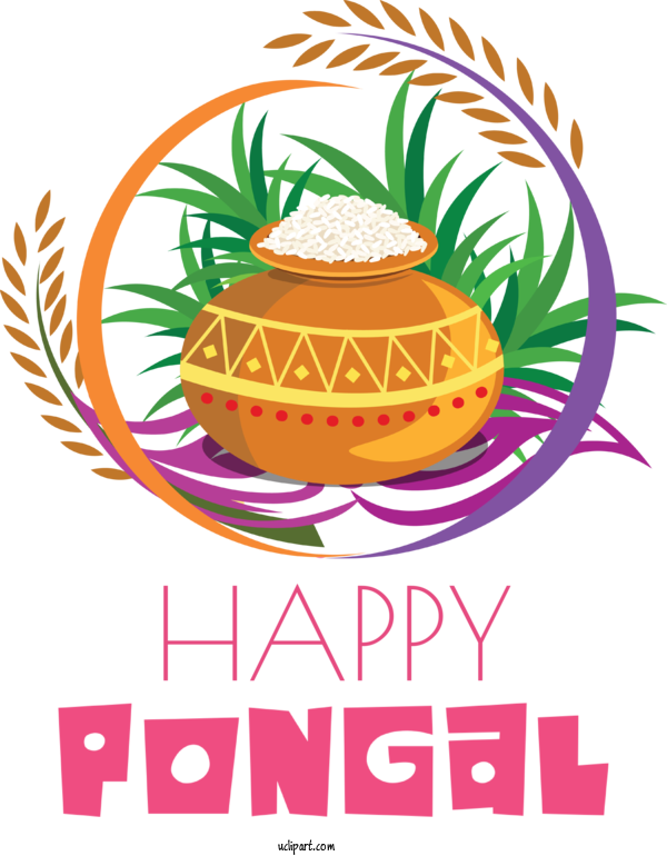 Free Holidays Pongal Pongal Festival For Pongal Clipart Transparent Background
