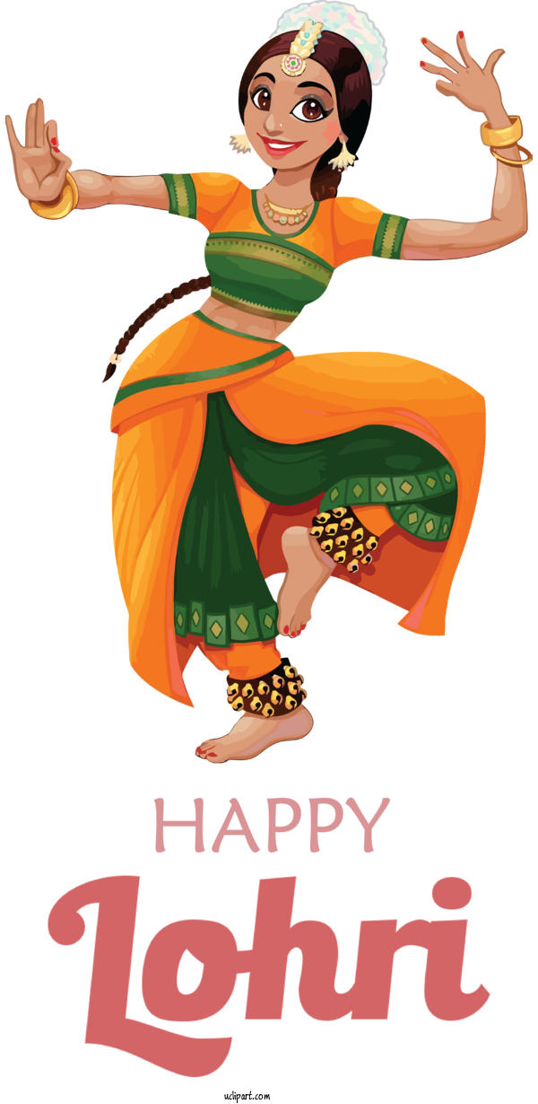 Free Holidays Dance In India Music Of India Folk Dance For Lohri Clipart Transparent Background