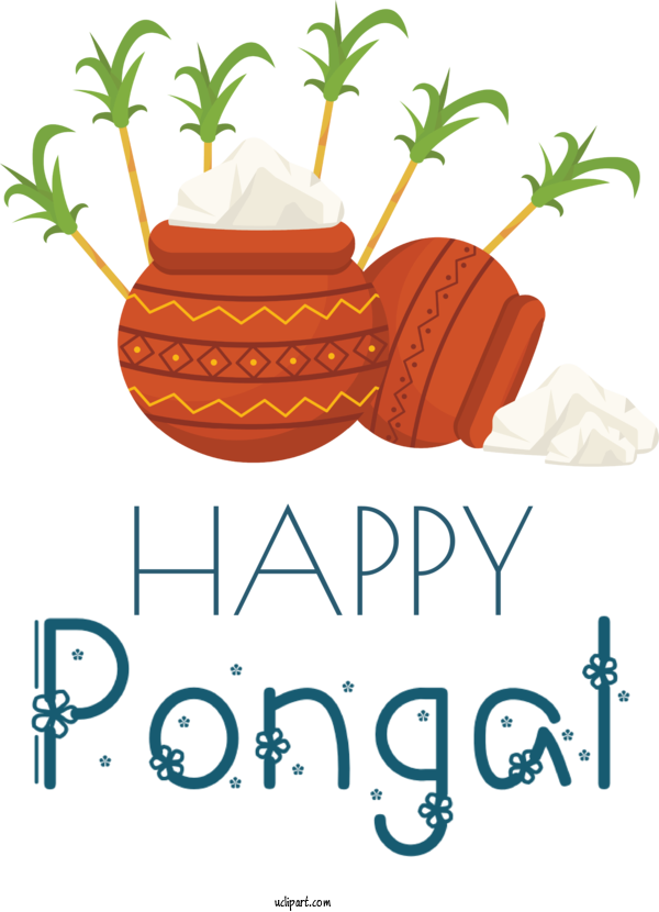 Free Holidays Pongal Makar Sankranti Rangoli For Pongal Clipart Transparent Background
