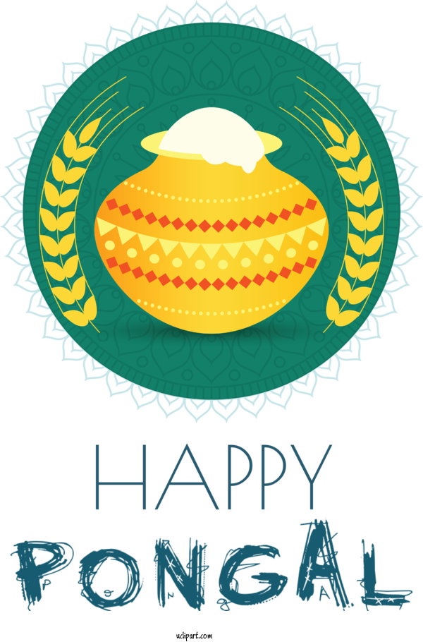 Free Holidays Digital Art For Pongal Clipart Transparent Background
