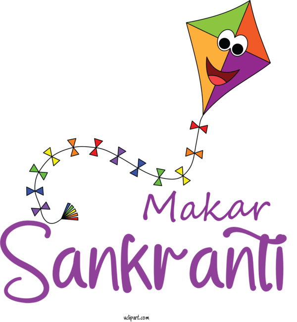 Free Holidays Cartoon Line For Makar Sankranti Clipart Transparent Background