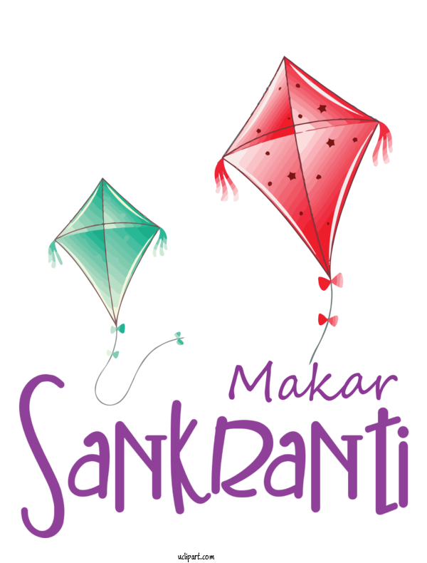 Free Holidays Kite Line For Makar Sankranti Clipart Transparent Background