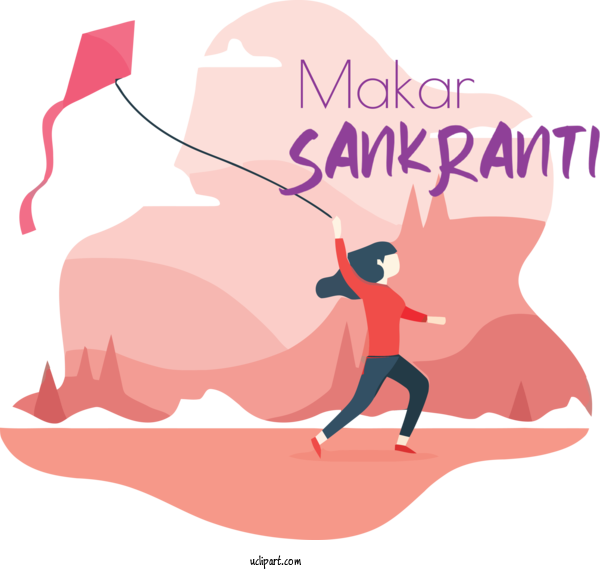 Free Holidays Cartoon Drawing Festival For Makar Sankranti Clipart Transparent Background