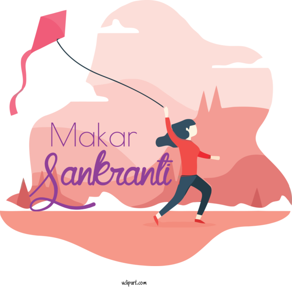 Free Holidays Cartoon Drawing Design For Makar Sankranti Clipart Transparent Background