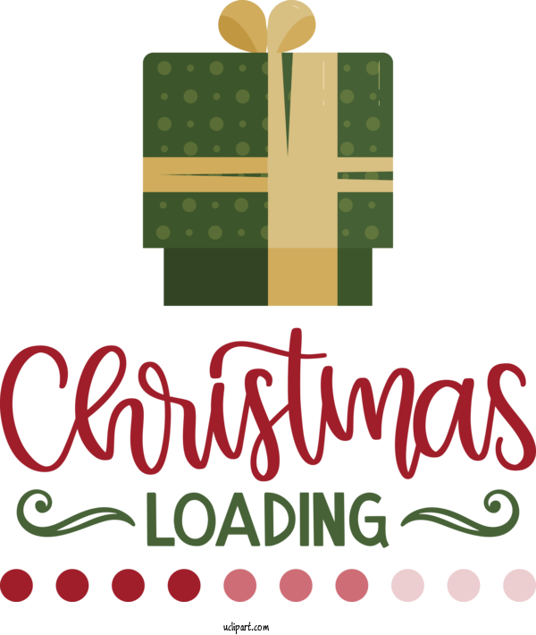 Free Holidays Christmas Decoration Logo Gift For Christmas Clipart Transparent Background