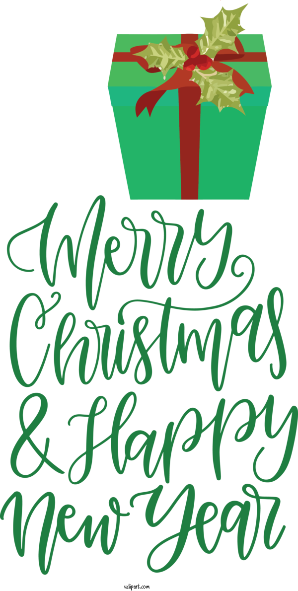 Free Holidays Leaf Calligraphy Green For Christmas Clipart Transparent Background