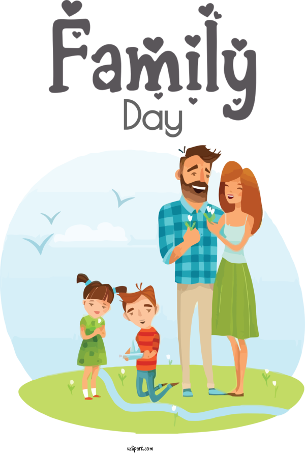 Free Holidays Family  Happiness For Family Day Clipart Transparent Background