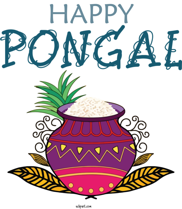 Free Holidays Visual Arts Design Logo For Pongal Clipart Transparent Background