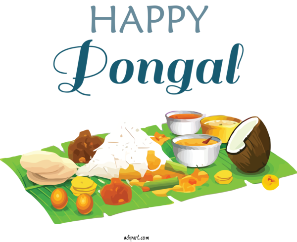Free Holidays Cuisine Indian Cuisine Meal For Pongal Clipart Transparent Background