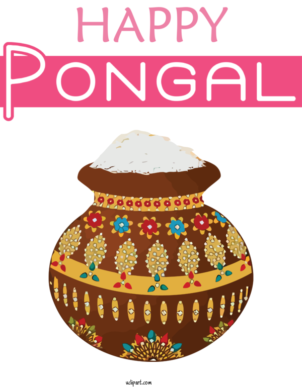 Free Holidays Pongal Pongal Wish For Pongal Clipart Transparent Background
