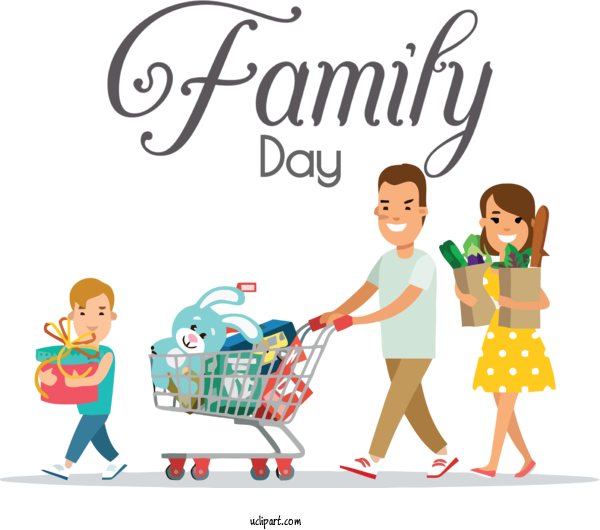 Free Holidays Cartoon Animation Royalty Free For Family Day Clipart Transparent Background