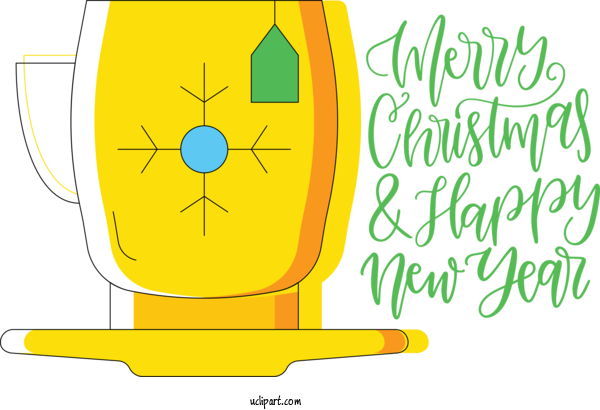 Free Holidays Cartoon Yellow Smiley For Christmas Clipart Transparent Background
