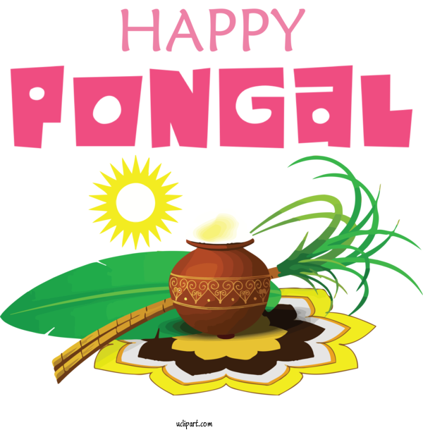 Free Holidays Festival Drawing Painting For Pongal Clipart Transparent Background