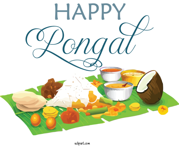 Free Holidays Cuisine Indian Cuisine Meal For Pongal Clipart Transparent Background
