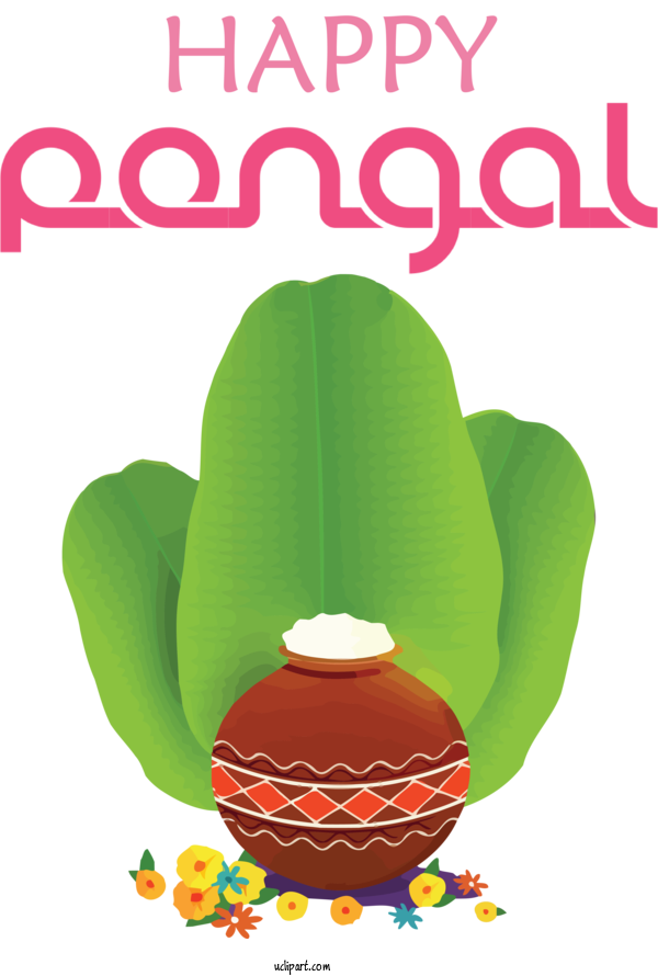 Free Holidays Flower Pongal Festival For Pongal Clipart Transparent Background