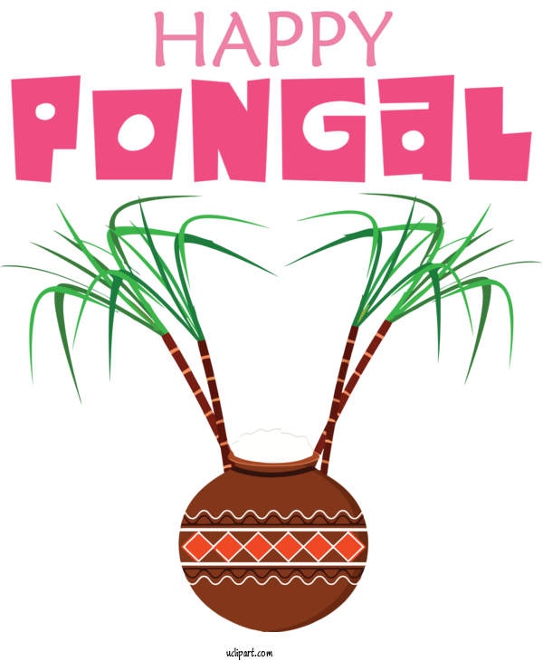 Free Holidays Pongal Pongal Tamil Cuisine For Pongal Clipart Transparent Background