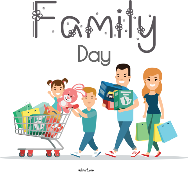 Free Holidays Cartoon Animation Royalty Free For Family Day Clipart Transparent Background