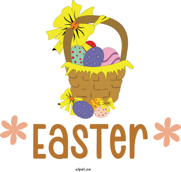 Free Holidays Gift Basket Logo Flower For Easter Clipart Transparent Background