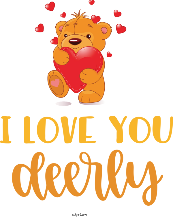Free Holidays Teddy Bear Bears Cartoon For Valentines Day Clipart Transparent Background