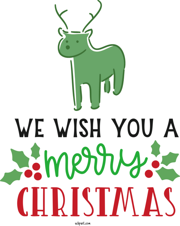 Free Holidays Reindeer Deer Christmas Tree For Christmas Clipart Transparent Background