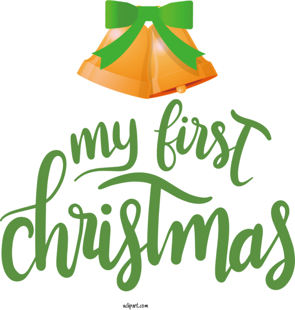 Free Holidays Logo Green Design For Christmas Clipart Transparent Background