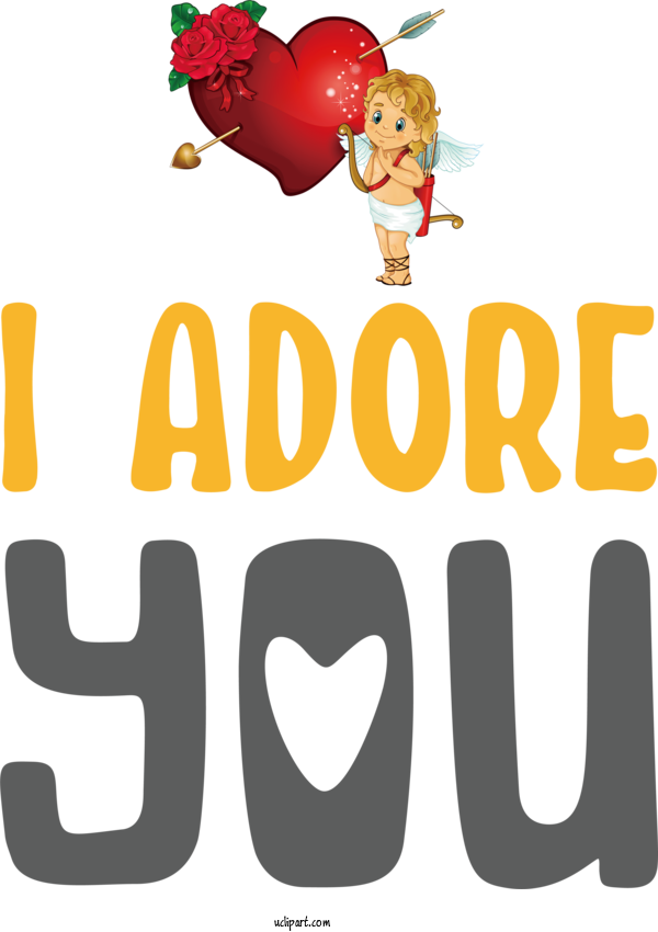 Free Holidays L'Amour Et Psyché, Enfants Cartoon Cupid For Valentines Day Clipart Transparent Background