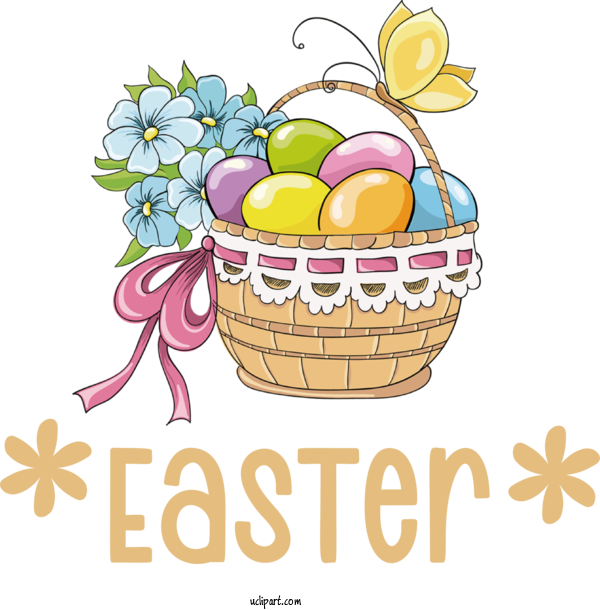 Free Holidays Basket Drawing Royalty Free For Easter Clipart Transparent Background