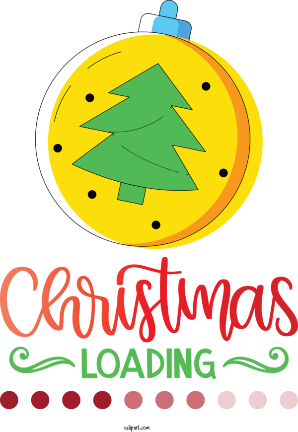 Free Holidays Logo Yellow Line For Christmas Clipart Transparent Background