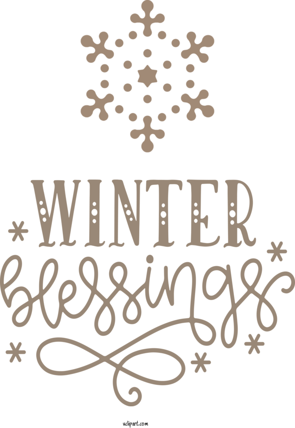 Free Nature Wall Decal Calligraphy Sticker For Winter Clipart Transparent Background